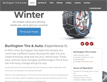 Tablet Screenshot of burlingtontire.com